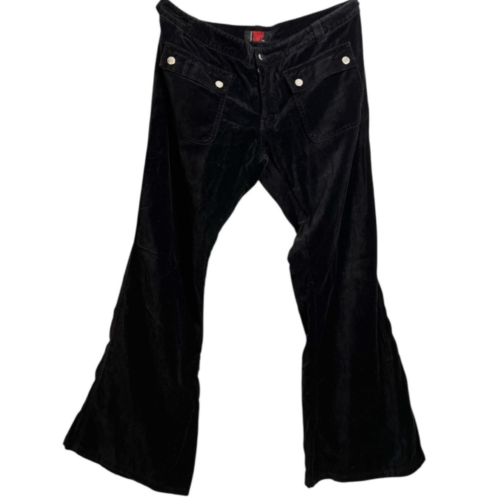 Tripp NYC Black Velvet Pants - Picture 3 of 4